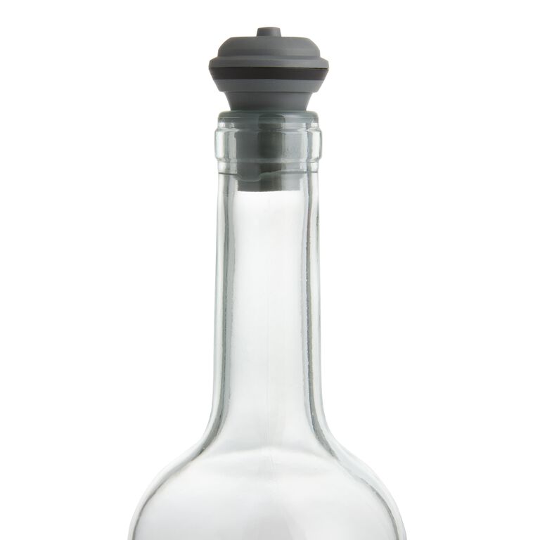 Vacu Vin Black Wine Saver Pump With Bottle Stopper image number 2