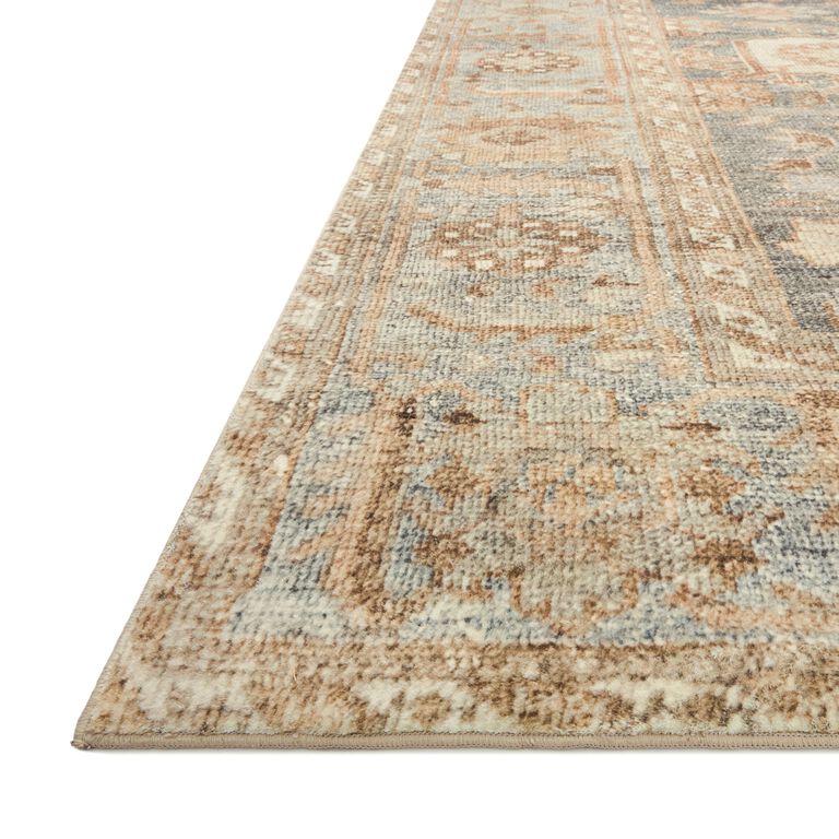 Everly Blue And Tan Persian Style Area Rug image number 4