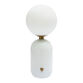 Silvia Frosted Glass Globe and Metal LED Accent Lamp image number 0