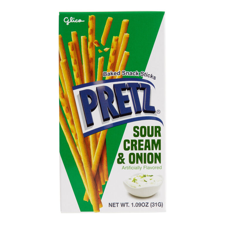 Glico Pretz Sour Cream and Onion Snack Sticks image number 1