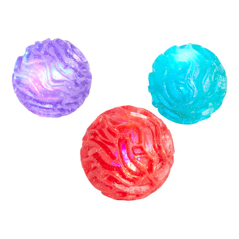 Toysmith Flashing Asteroid Ball Set of 3 image number 1