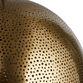 Antique Brass Pierced Metal Globe Pendant Lamp image number 3