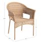 All Weather Wicker Outdoor Tub Chair image number 3