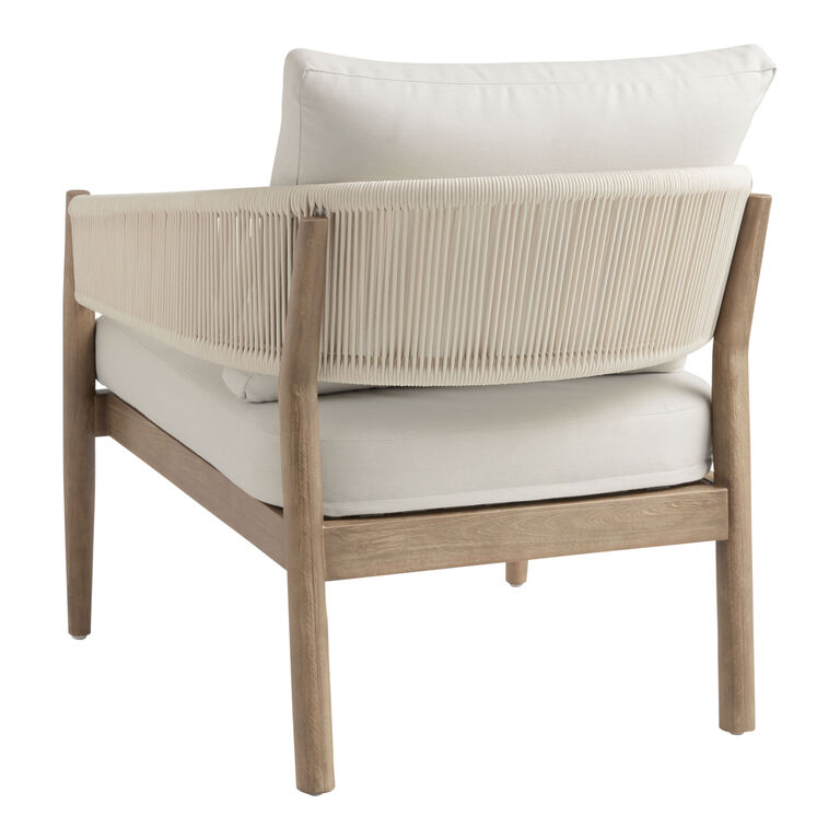Cabrillo Acacia Wood and Rope Outdoor Armchair image number 4