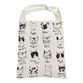 Black And White Illustrated Cats Canvas Tote Bag image number 0
