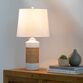 Reardon White Ceramic And Natural Cane Table Lamp image number 1
