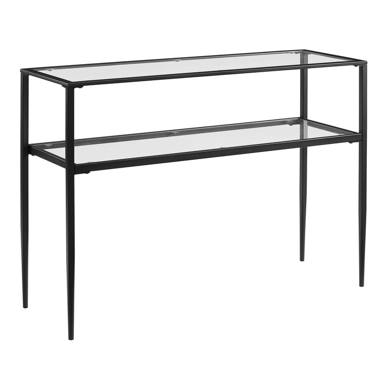 Cristene Metal and Glass Console Table image number 1