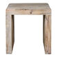 Haven Square Whitewash Mango Wood End Table image number 1