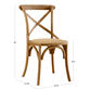 Syena Gray Wood and Rattan Side Chair Set of 2 image number 4