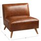 Huxley Cognac Mid Century Armless Chair image number 3