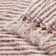 Ashlen Terracotta And White Striped Terry Towel Collection image number 3
