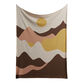 Ivory And Brown Mountain On The Go Throw Blanket image number 0