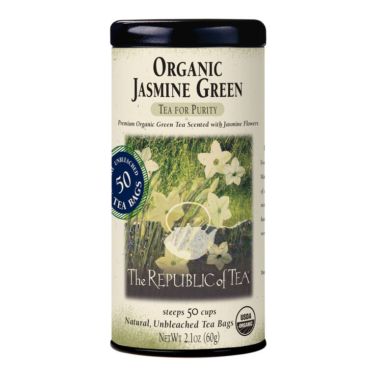 The Republic Of Tea Organic Jasmine Green Tea 50 Count image number 1