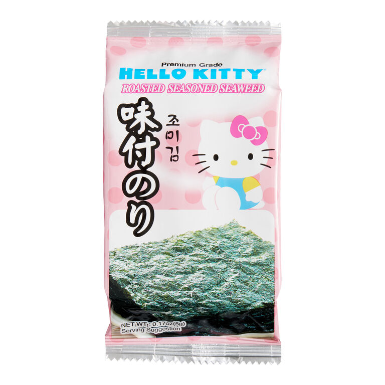 Hello Kitty Roasted Seasoned Seaweed Snack 3 Pack image number 1