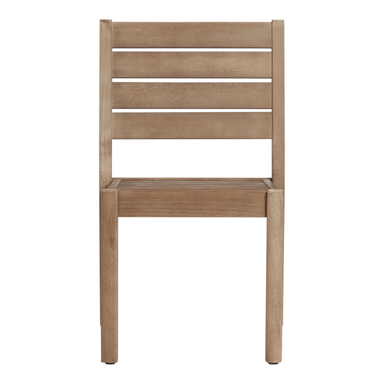 Corsica Light Brown Eucalyptus Outdoor Dining Chair image number 3