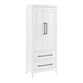 Ulen White Wood Kitchen Pantry Storage Cabinet image number 0
