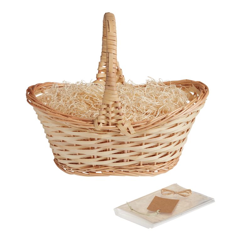 Natural Gift Basket Kit with Handle image number 1