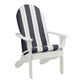 Sunbrella Navy Stripe Adirondack Chair Cushion image number 3