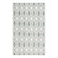 Blue and White Lattice Lahana Indoor Outdoor Rug image number 0