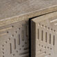 CRAFT Jivan Ash Gray Carved Wood Geo Storage Cabinet image number 5