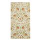 Indah Ivory Multicolor Floral Velour Bath Towel image number 2