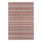 Lucca Copper And White Geometric Stripe Indoor Outdoor Rug image number 0