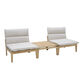 Beau Teak Wood 3 Piece Modular Outdoor Furniture Set image number 0