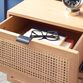 Sadie Natural Rattan And Wood Nightstand With Drawers image number 6