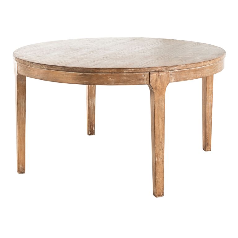 Indio Round Natural Gray Reclaimed Pine Dining Table image number 1