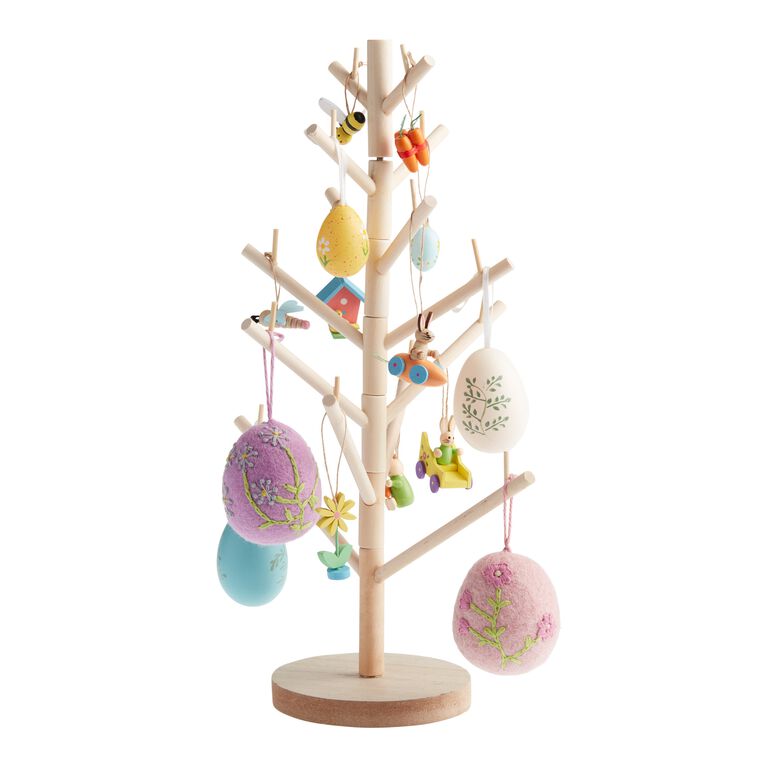 Mini Easter Egg Ornaments With Daisies 12 Pack image number 2