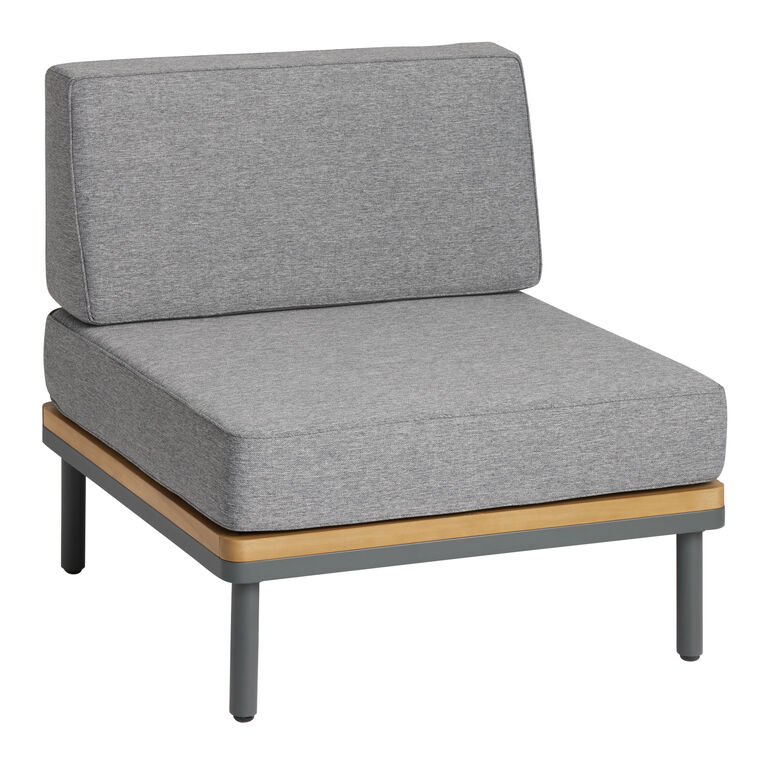 Andorra Modular Outdoor Sectional Armless Chair image number 1