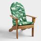 Sunbrella Tropical Leaf Adirondack Chair Cushion image number 3