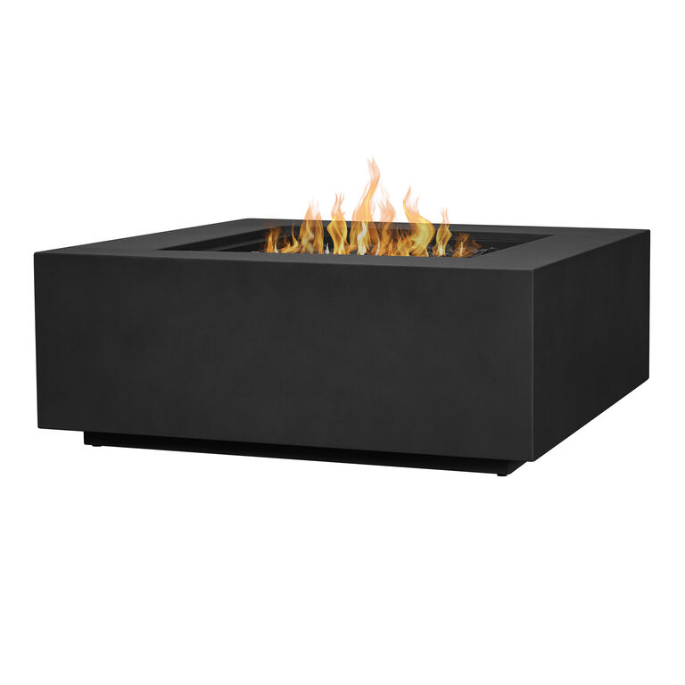 Malta Square Steel Gas Fire Pit Table image number 1