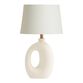 Lyra White Abstract Ceramic Table Lamp Base image number 2