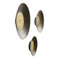 Gold and Black Metal Geo Disc Wall Decor 3 Piece image number 2