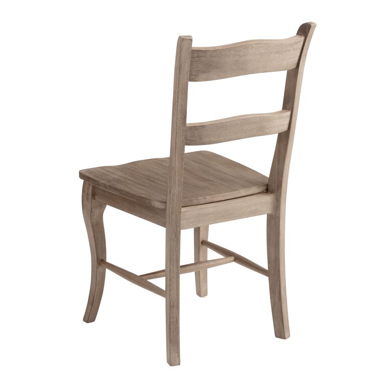 Jozy Weathered Gray Wood Dining Chair Set of 2 image number 4