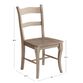 Jozy Weathered Gray Wood Dining Chair Set of 2 image number 5