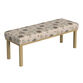 Drover Natural Exposed Wood Scandi Upholstered Bench image number 0