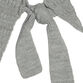 Sandy Gray Stripe Knit Turtleneck Sweater Poncho image number 1