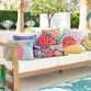 Coral Watermelon Shaped Indoor Outdoor Throw Pillow image number 1