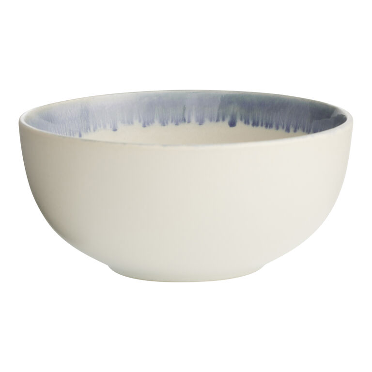 Kai Ivory And Blue Reactive Glaze Bowl image number 1