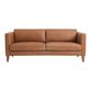 Abrie Vintage Tan Leather Sofa image number 2