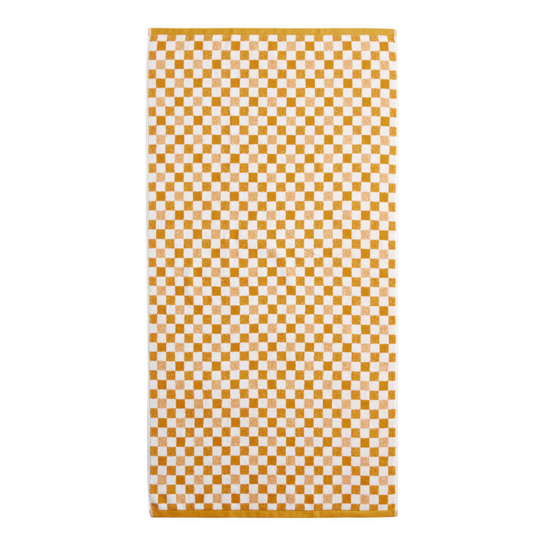 Asteria Checkered Terry Bath Towel image number 3