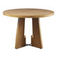 Mullen Round Wood X Base Dining Table image number 0