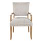 Monroe Gray Wood Upholstered Dining Armchair image number 1