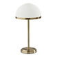 Milford Frosted Glass Dome and Antique Brass LED Table Lamp image number 0