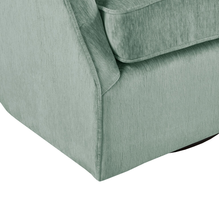 Caulker Tufted Curved Back Upholstered Swivel Chair image number 5