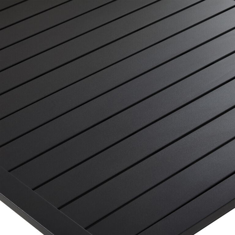 Riviera Square Matte Black Metal Outdoor Coffee Table image number 3