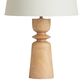 Asher Blonde Wood Sculptural Table Lamp Base image number 0