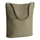 Olive Green Faux Leather Minimalist Hobo Tote Bag image number 0